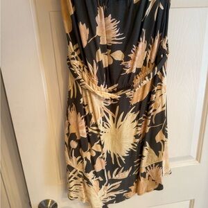 Cloth & Stone Black and Cream Floral Dress